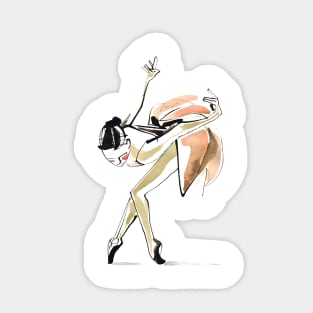 Ballerina Dance Drawing Sticker